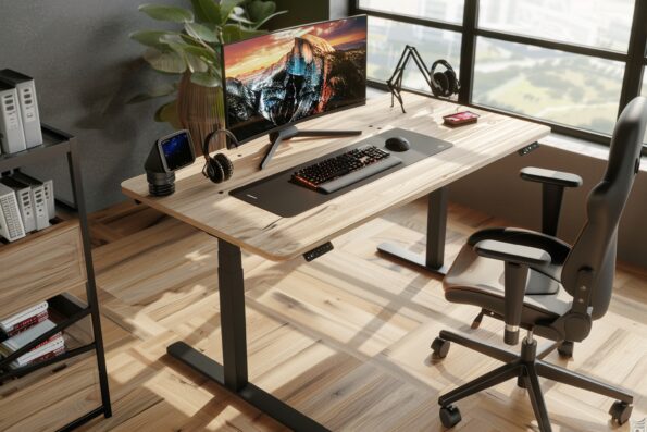 height adjustable duto l3 technology desk